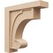 Ekena Millwork 6"W x 24"D x 24"H Thin Alma Rough Cedar Woodgrain TimberThane Corbel, Primed Tan CORUR06X24X24ALMRCPR - alternate 1
